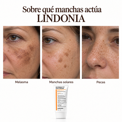 LINDONIA – Bloqueador Solar Anti-Manchas y Melasma SPF 50+